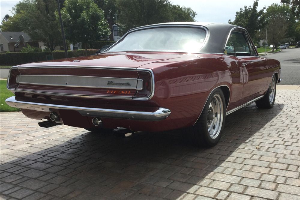 1967 PLYMOUTH BARRACUDA - Rear 3/4 - 199303