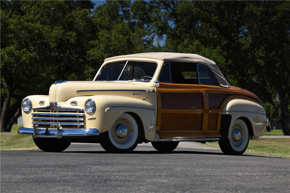 1946 Ford Sportsman Convertible The ford car was thoroughly updated in 1941, in preparation for a time of unpredictability surrounding world war ii. 1946 ford sportsman convertible