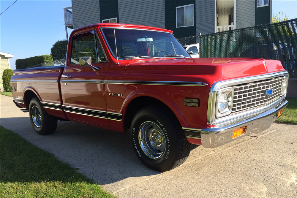 1971 CHEVROLET C-10 FLEETSIDE PICKUP - Front 3/4 - 200031