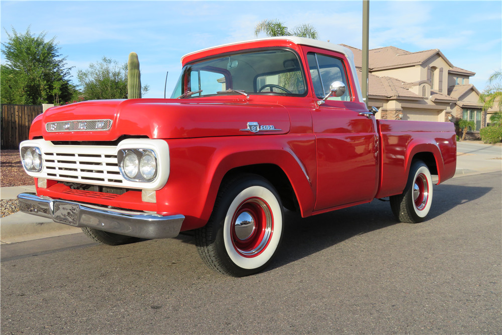 1959 FORD F-100 CUSTOM PICKUP - Front 3/4 - 200426