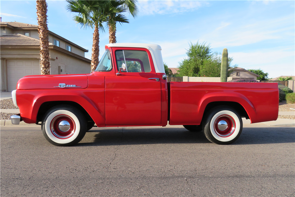 1959 FORD F-100 CUSTOM PICKUP - Side Profile - 200426