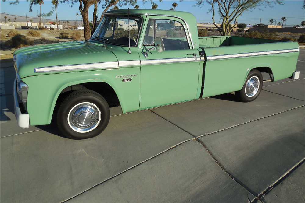 1968 DODGE D-100 PICKUP - Side Profile - 200611