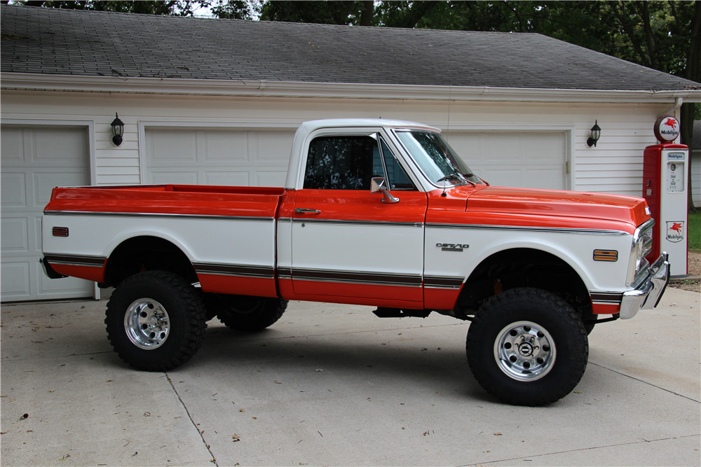 1970 CHEVROLET CUSTOM 4X4 PICKUP - Side Profile - 200660