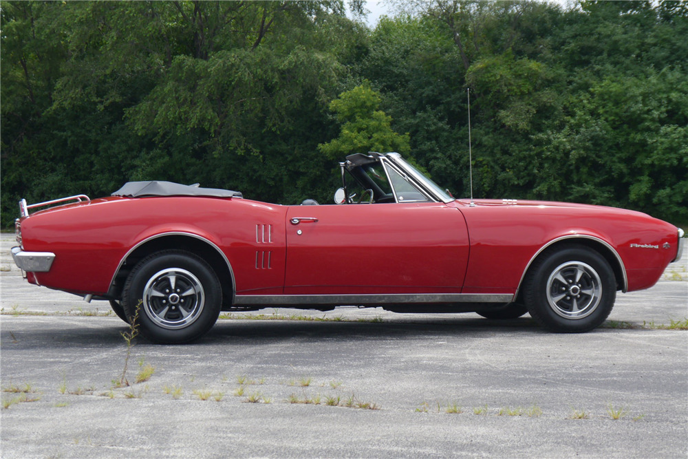 1967 PONTIAC FIREBIRD CONVERTIBLE - Side Profile - 200922