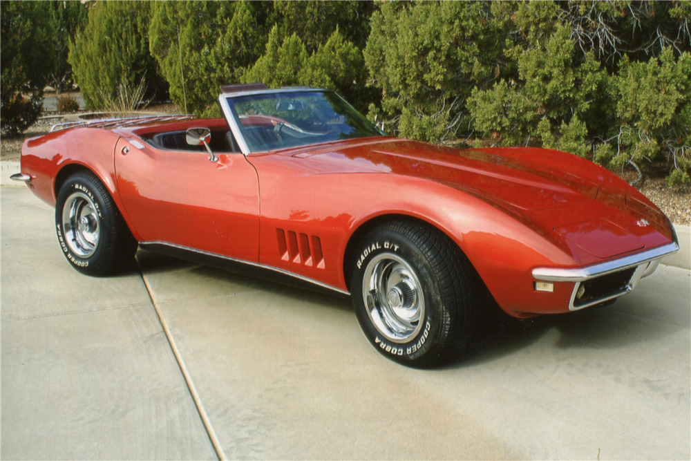 1968 CHEVROLET CORVETTE 327/350 CONVERTIBLE - Side Profile - 201251