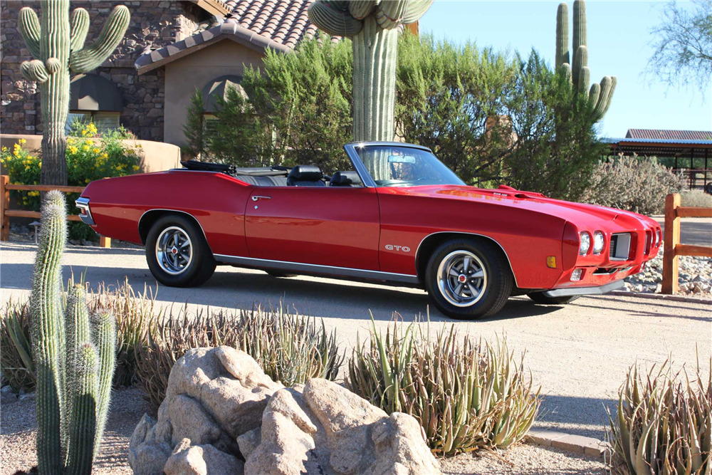 1970 PONTIAC GTO CONVERTIBLE - Front 3/4 - 201285