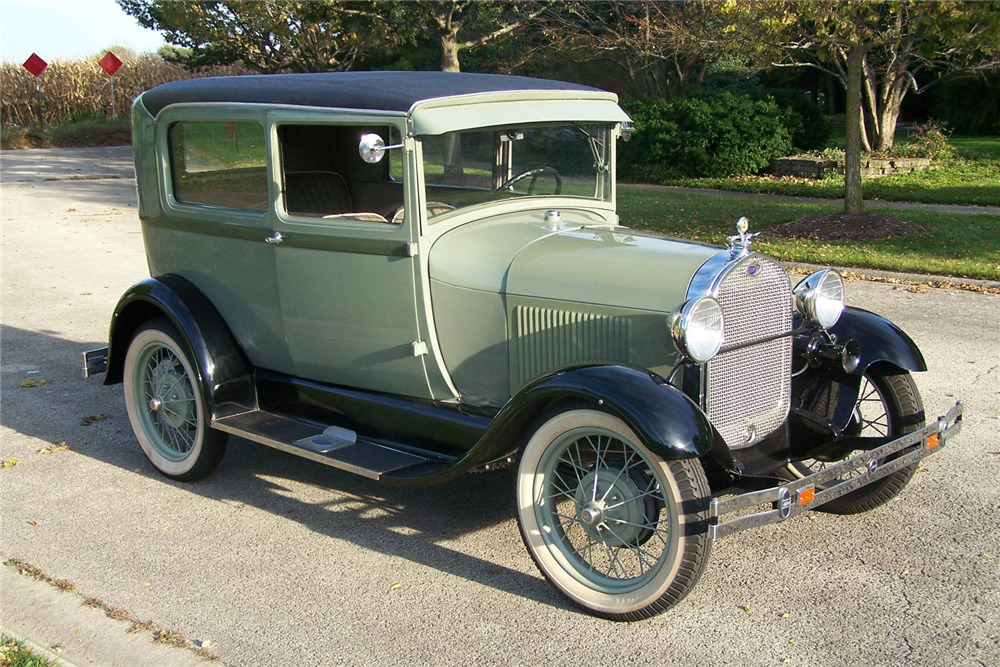 1928 FORD MODEL A COUPE Side Profile 201350