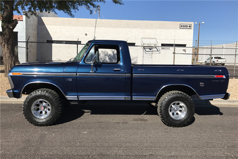 1976 FORD F-100 4X4 PICKUP - Side Profile - 201426