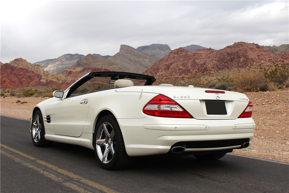2007 MERCEDES-BENZ SL550 CONVERTIBLE - Rear 3/4 - 201659