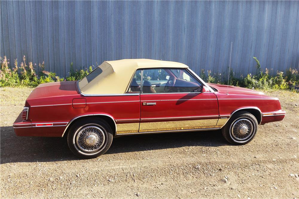 1984 chrysler lebaron convertible side profile 203551
