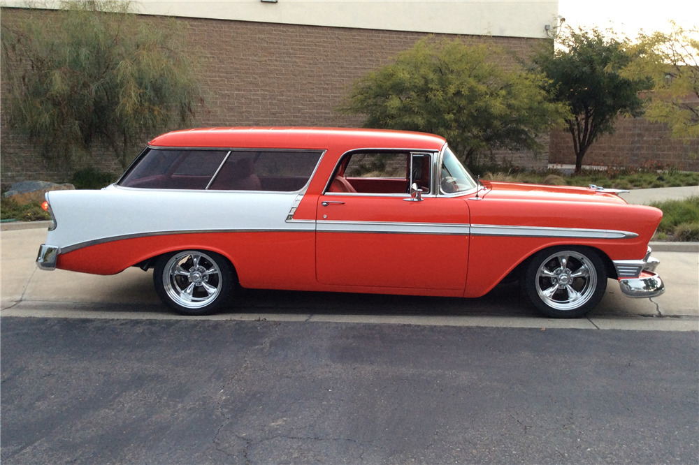 1956 CHEVROLET NOMAD CUSTOM STATION WAGON - Side Profile - 204528