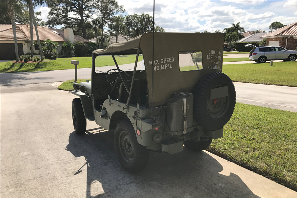 1951 WILLYS M38 JEEP - Rear 3/4 - 205833