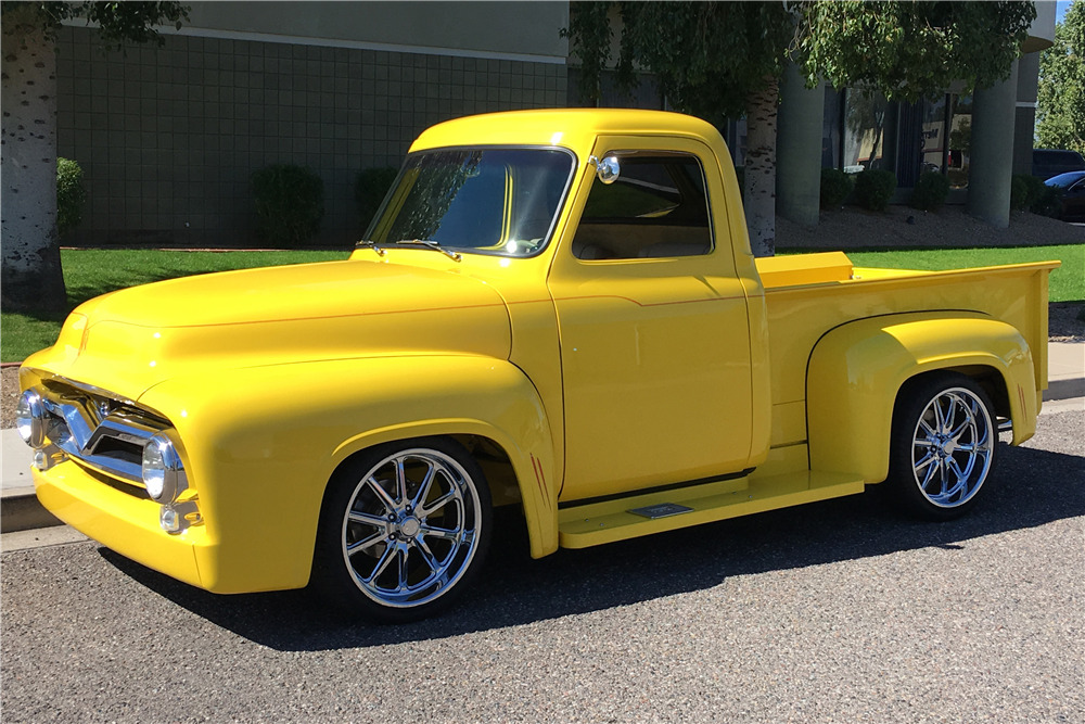 1954 FORD F-100 CUSTOM PICKUP - Side Profile - 205965