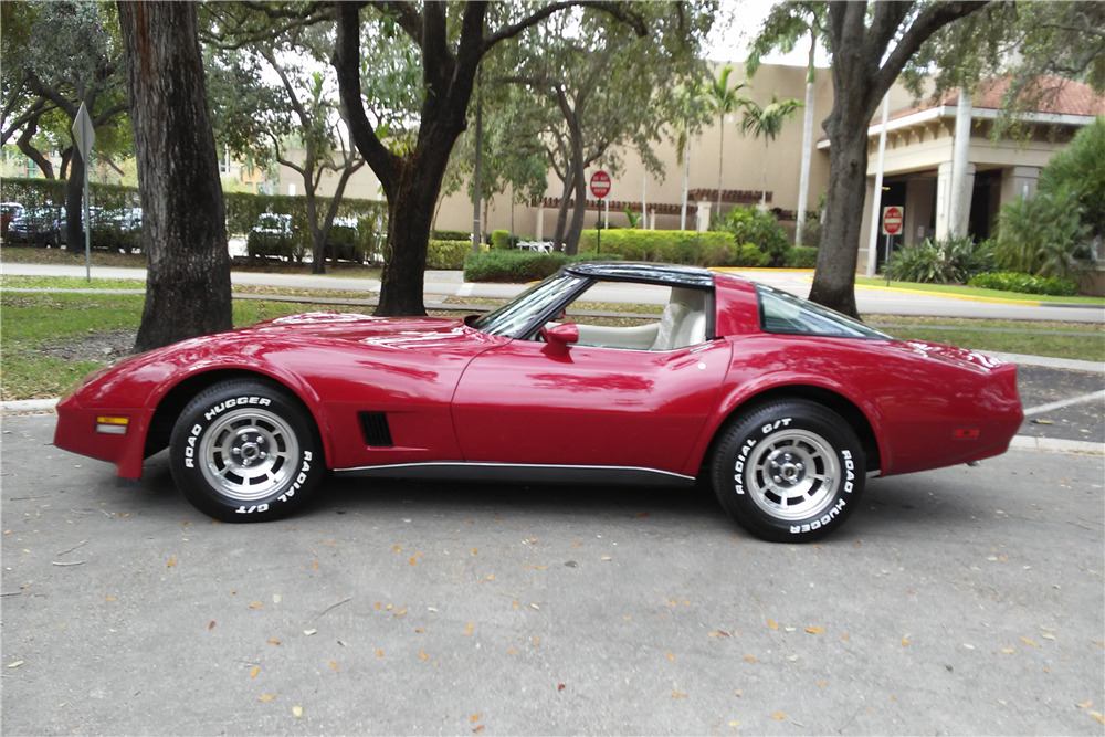 1980 CHEVROLET CORVETTE 350/290 - Side Profile - 206087