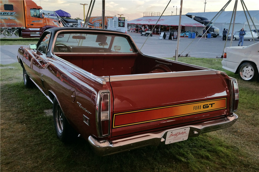 1970 FORD RANCHERO GT PICKUP - Rear 3/4 - 206273