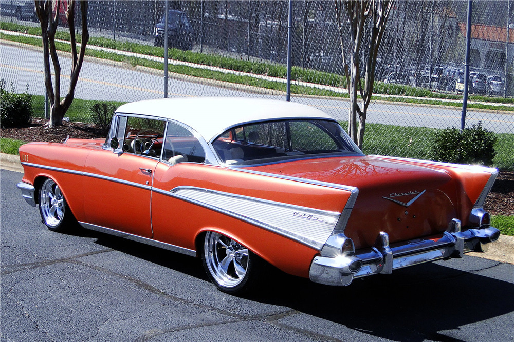 1957 CHEVROLET BEL AIR CUSTOM COUPE - Side Profile - 206290