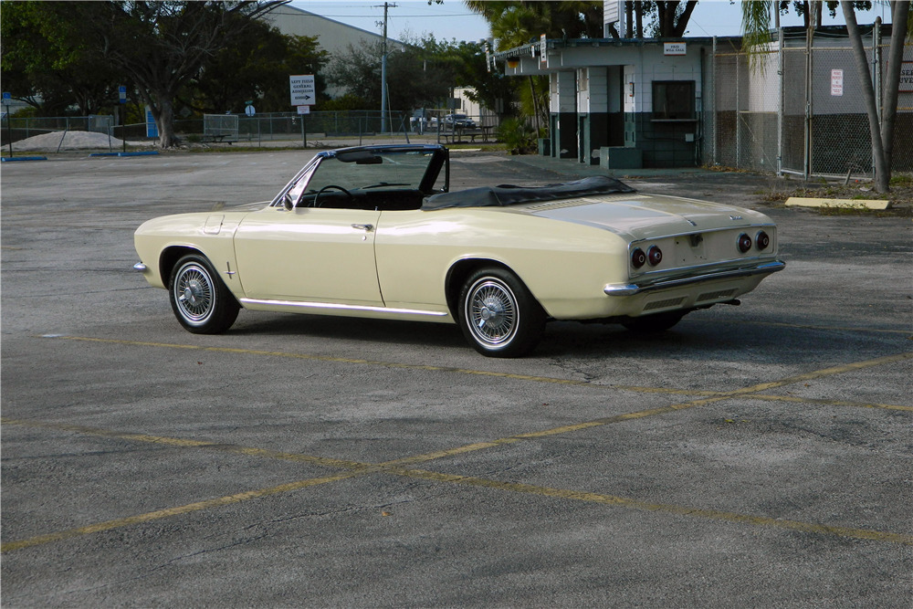 1966 CHEVROLET CORVAIR CONVERTIBLE - Rear 3/4 - 206302