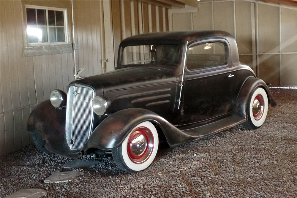 1934 CHEVROLET 3-WINDOW COUPE - Front 3/4 - 206557