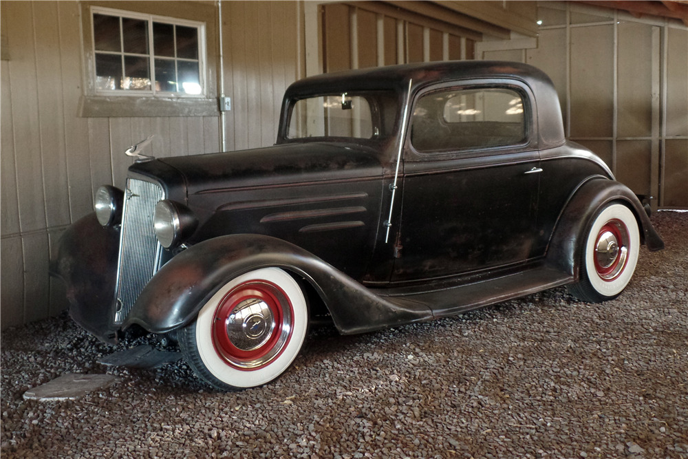 1934 CHEVROLET 3-WINDOW COUPE - Side Profile - 206557