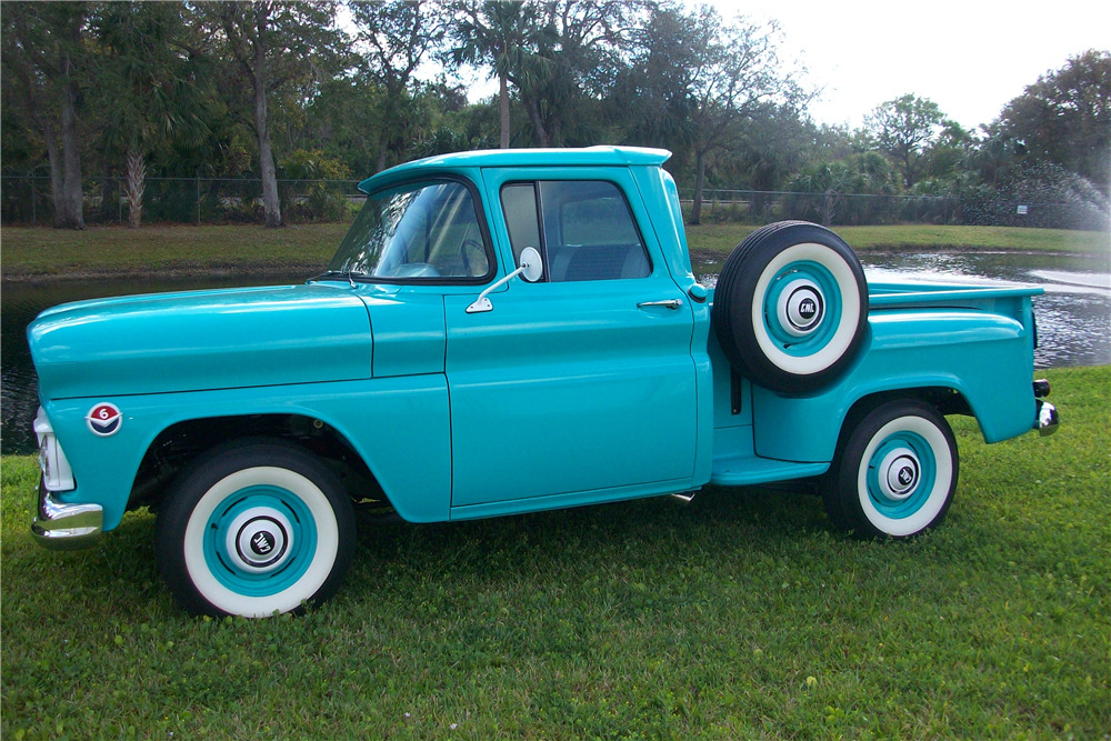 1960 GMC HALF-TON PICKUP - Side Profile - 206617