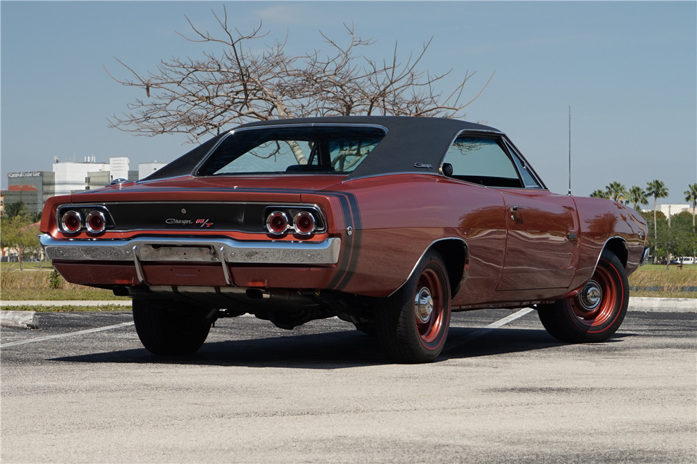 1968 DODGE HEMI CHARGER R/T - Rear 3/4 - 206898