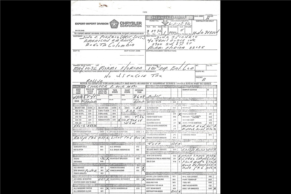 1972 DODGE CHARGER RALLYE  - Misc 6 - 208072