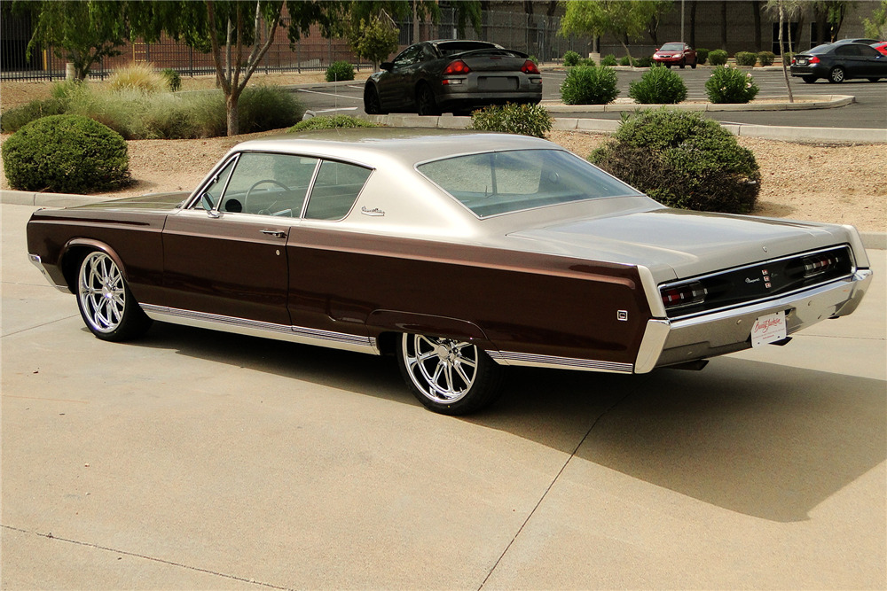 1968 Chrysler Newport Custom Coupe It has a beautiful metallic green paint, and has a black vinyl top in excellent condition. 1968 chrysler newport custom coupe