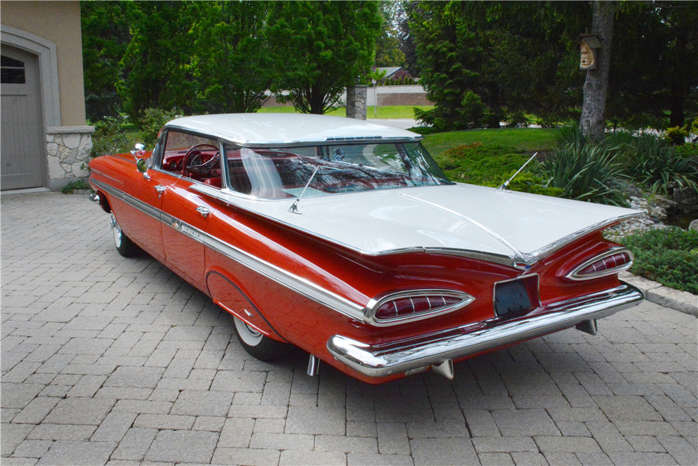 1959 Chevrolet Impala 4 Door Hardtop Rear 3 4 208364