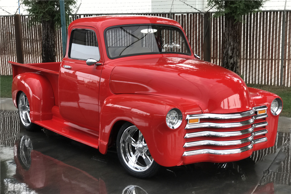1950 CHEVROLET 3100 CUSTOM PICKUP - Front 3/4 - 210075