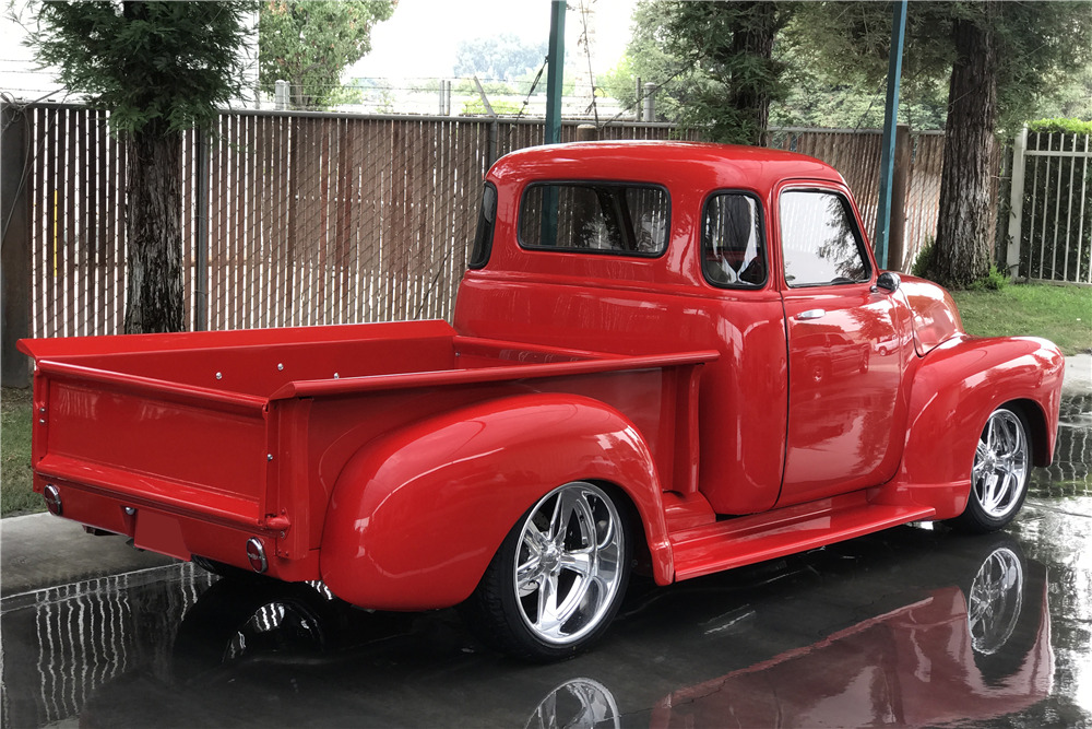 1950 CHEVROLET 3100 CUSTOM PICKUP - Rear 3/4 - 210075