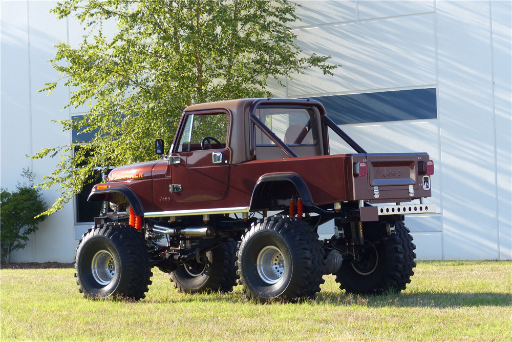1982 JEEP SCRAMBLER CUSTOM SUV - Rear 3/4 - 210415