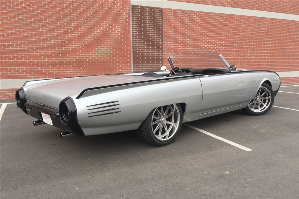 1961 FORD THUNDERBIRD CUSTOM TOPLESS ROADSTER - Rear 3/4 - 210501