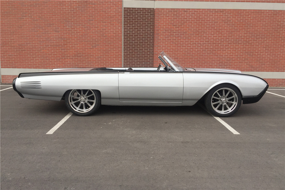 1961 FORD THUNDERBIRD CUSTOM TOPLESS ROADSTER - Side Profile - 210501