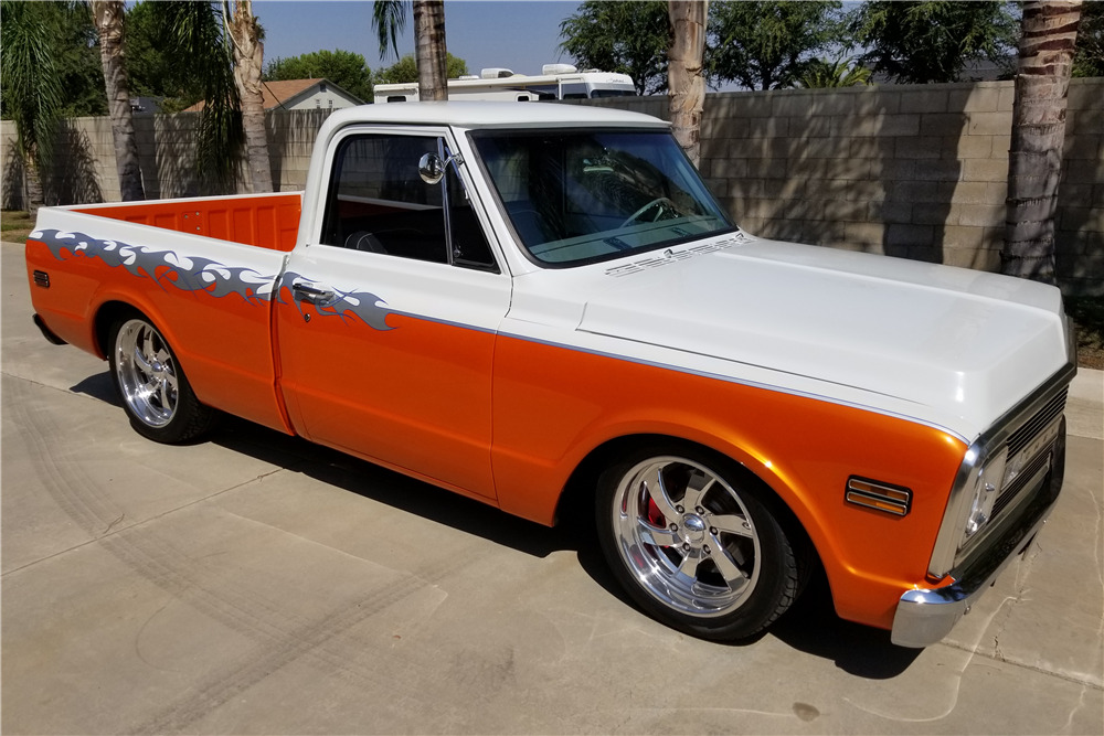 1970 CHEVROLET C10 CUSTOM PICKUP - Side Profile - 210628