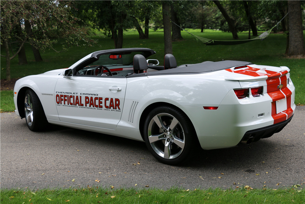 2011 CHEVROLET CAMARO INDY PACE CAR CONVERTIBLE - Rear 3/4 - 210700