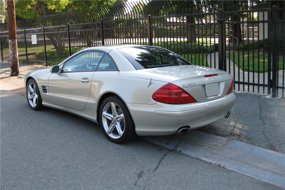 2003 MERCEDES-BENZ 500SL ROADSTER - Rear 3/4 - 210760