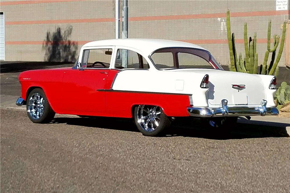 1955 CHEVROLET DELRAY CUSTOM COUPE - Rear 3/4 - 210764