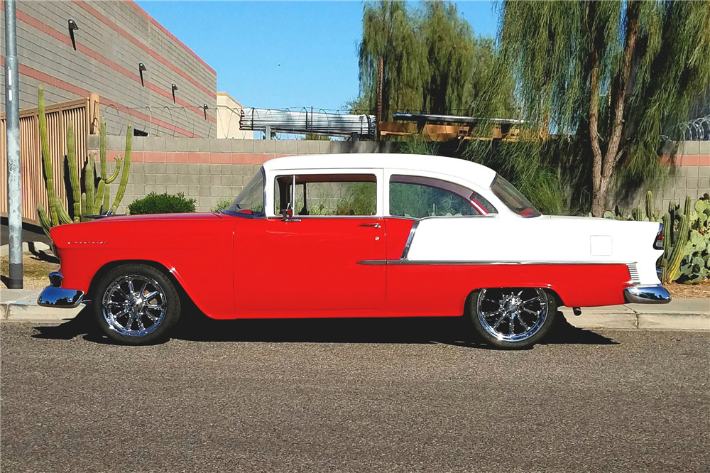 1955 CHEVROLET DELRAY CUSTOM COUPE - Side Profile - 210764
