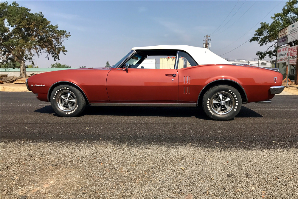 1968 PONTIAC FIREBIRD CONVERTIBLE - Side Profile - 210787