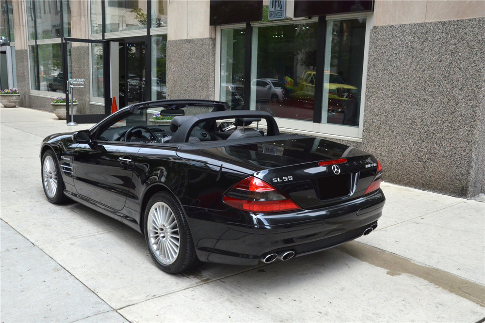 2006 MERCEDES-BENZ SL55 AMG CONVERTIBLE - Rear 3/4 - 210839