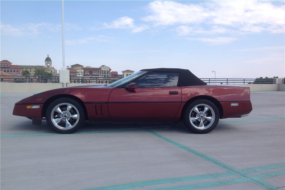 1986 CHEVROLET CORVETTE CONVERTIBLE PACE CAR - Side Profile - 210930