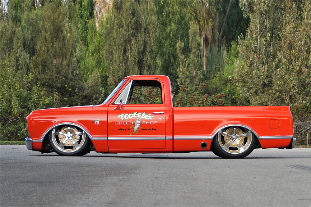 1967 CHEVROLET C10 CUSTOM PICKUP "TOOTSIE" - Side Profile - 212481