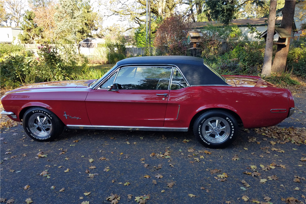 1968 FORD MUSTANG - Side Profile - 212628
