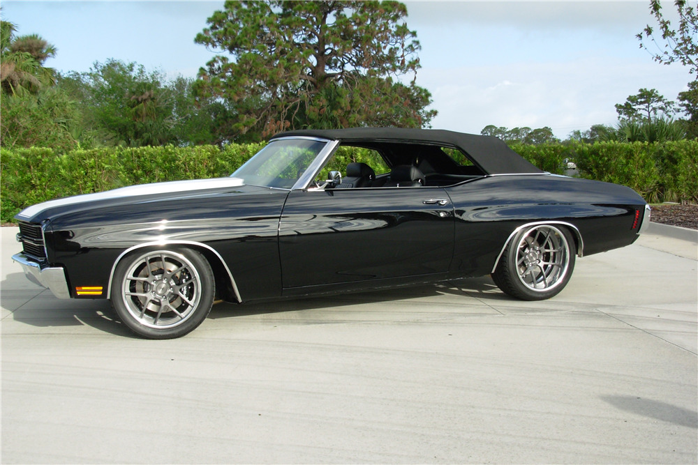 1970 CHEVROLET CHEVELLE SS CUSTOM CONVERTIBLE - Side Profile - 212997