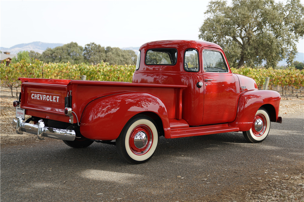 1950 CHEVROLET 3100 DELUXE 5 WINDOW PICKUP Side Profile 213094