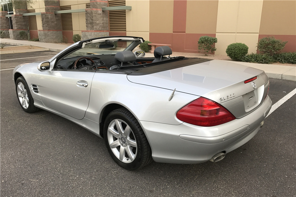 2003 MERCEDES-BENZ SL500 CONVERTIBLE COUPE - Rear 3/4 - 213145