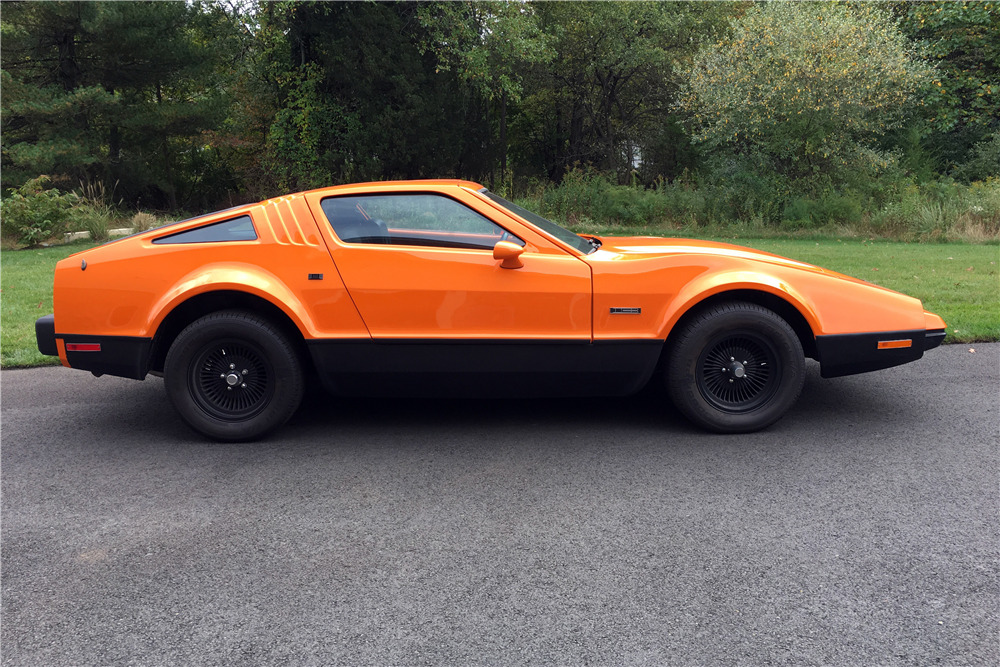 1974 BRICKLIN SV-1 GULLWING COUPE - Side Profile - 213168
