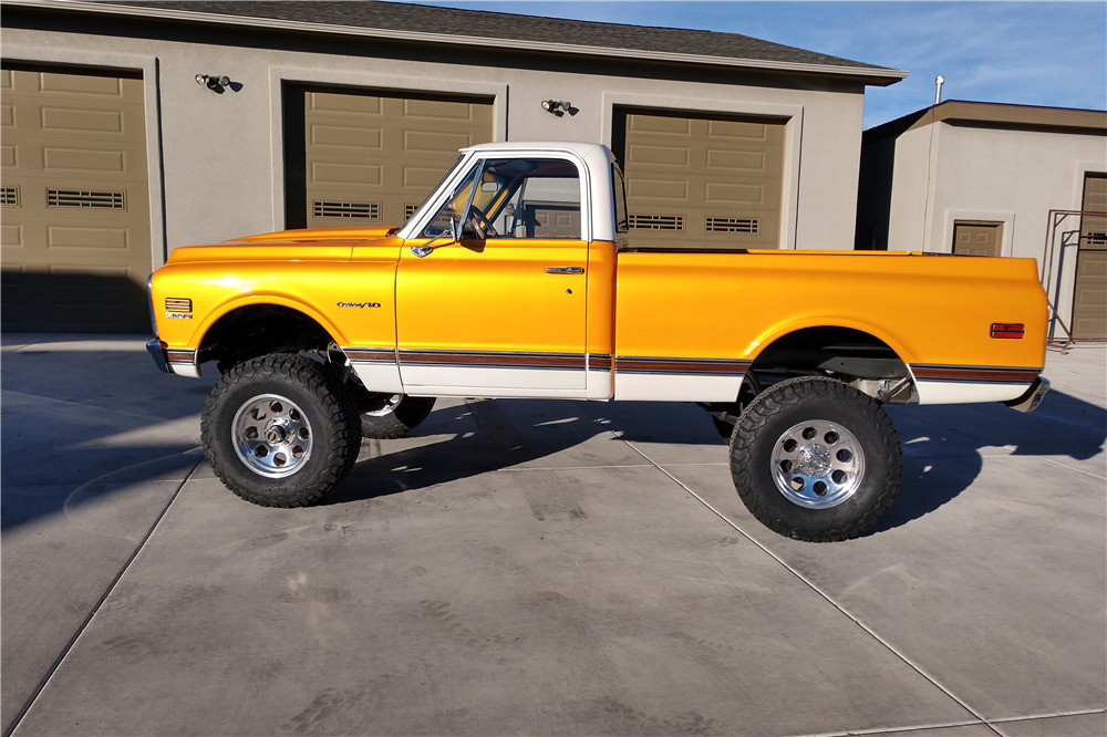 1971 CHEVROLET K10 CUSTOM PICKUP - Side Profile - 213291