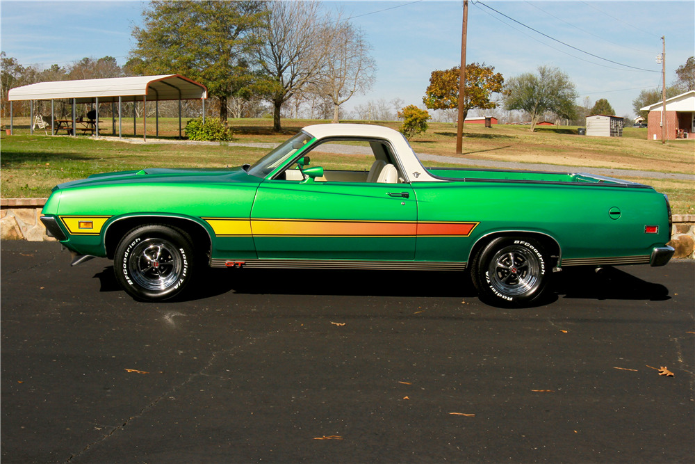 1971 FORD RANCHERO GT PICKUP - Side Profile - 213367