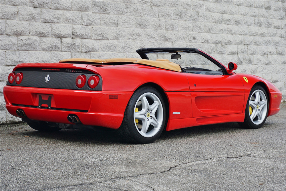 1999 FERRARI F-355 SPIDER CONVERTIBLE - Rear 3/4 - 213710